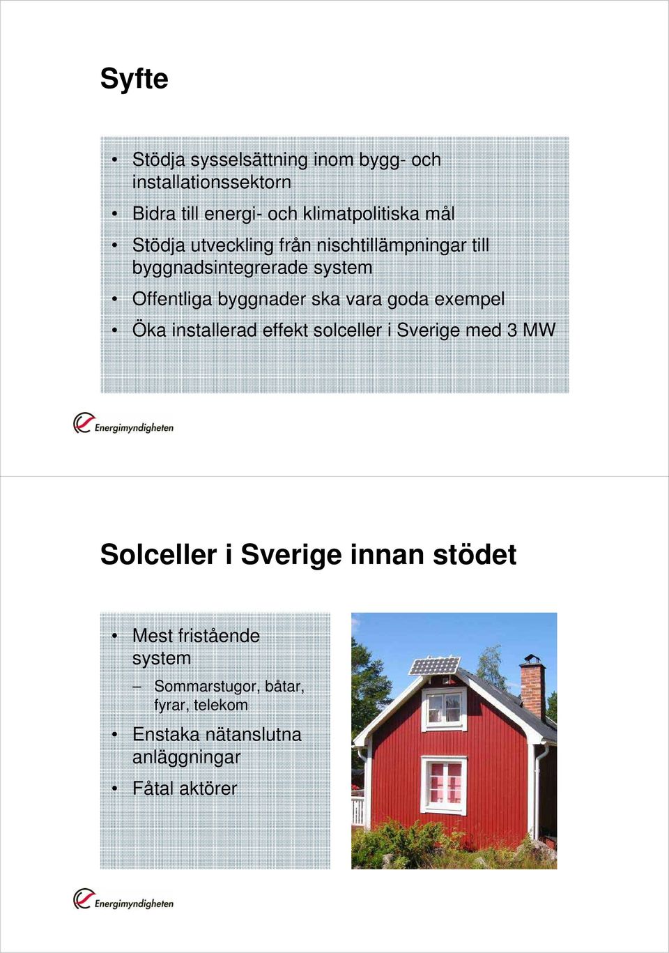 vara goda exempel Öka installerad effekt solceller i Sverige med MW Solceller i Sverige innan stödet