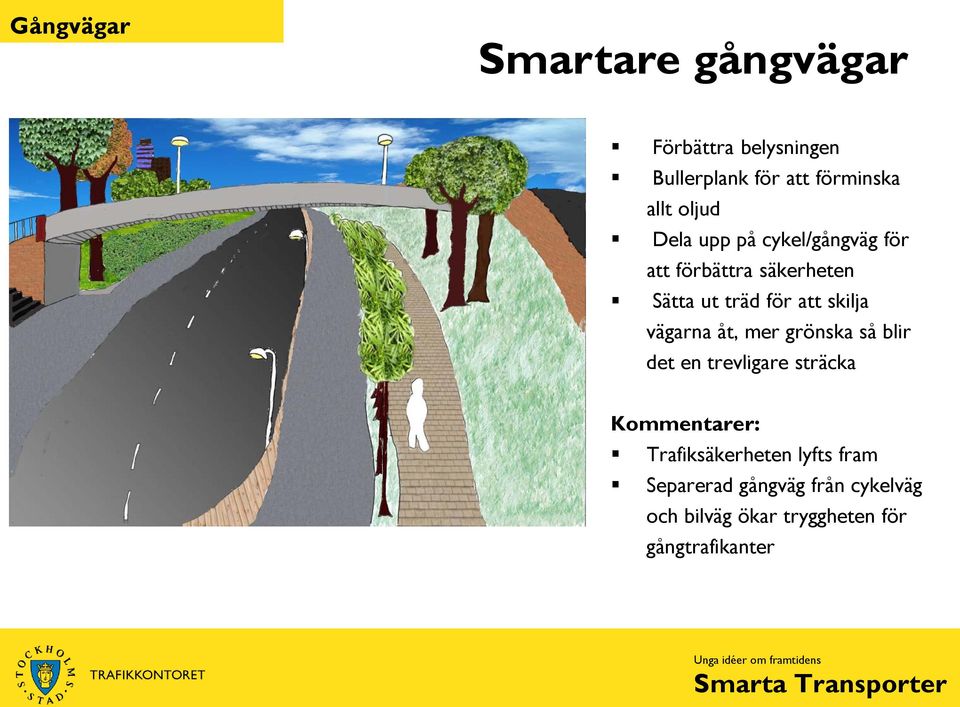 skilja vägarna åt, mer grönska så blir det en trevligare sträcka Kommentarer: