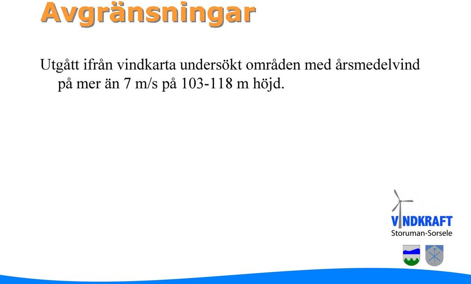 områden med årsmedelvind