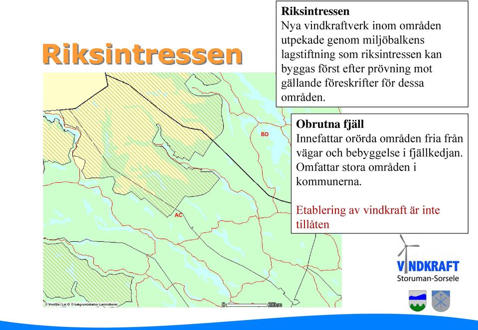 för dessa områden.