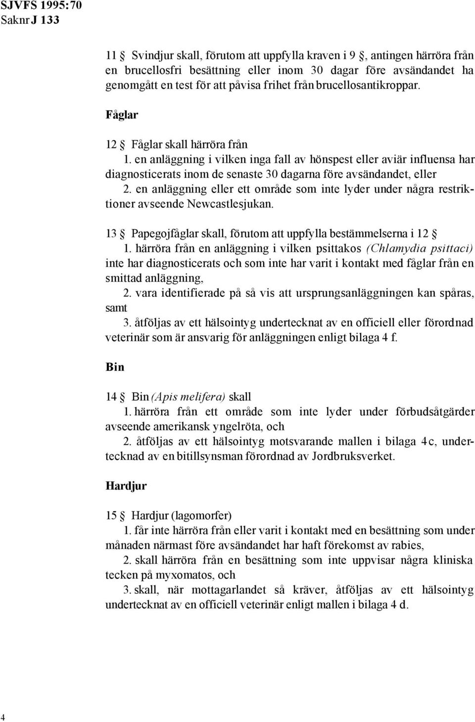 en anläggning i vilken inga fall av hönspest eller aviär influensa har diagnosticerats inom de senaste 30 dagarna före avsändandet, eller 2.