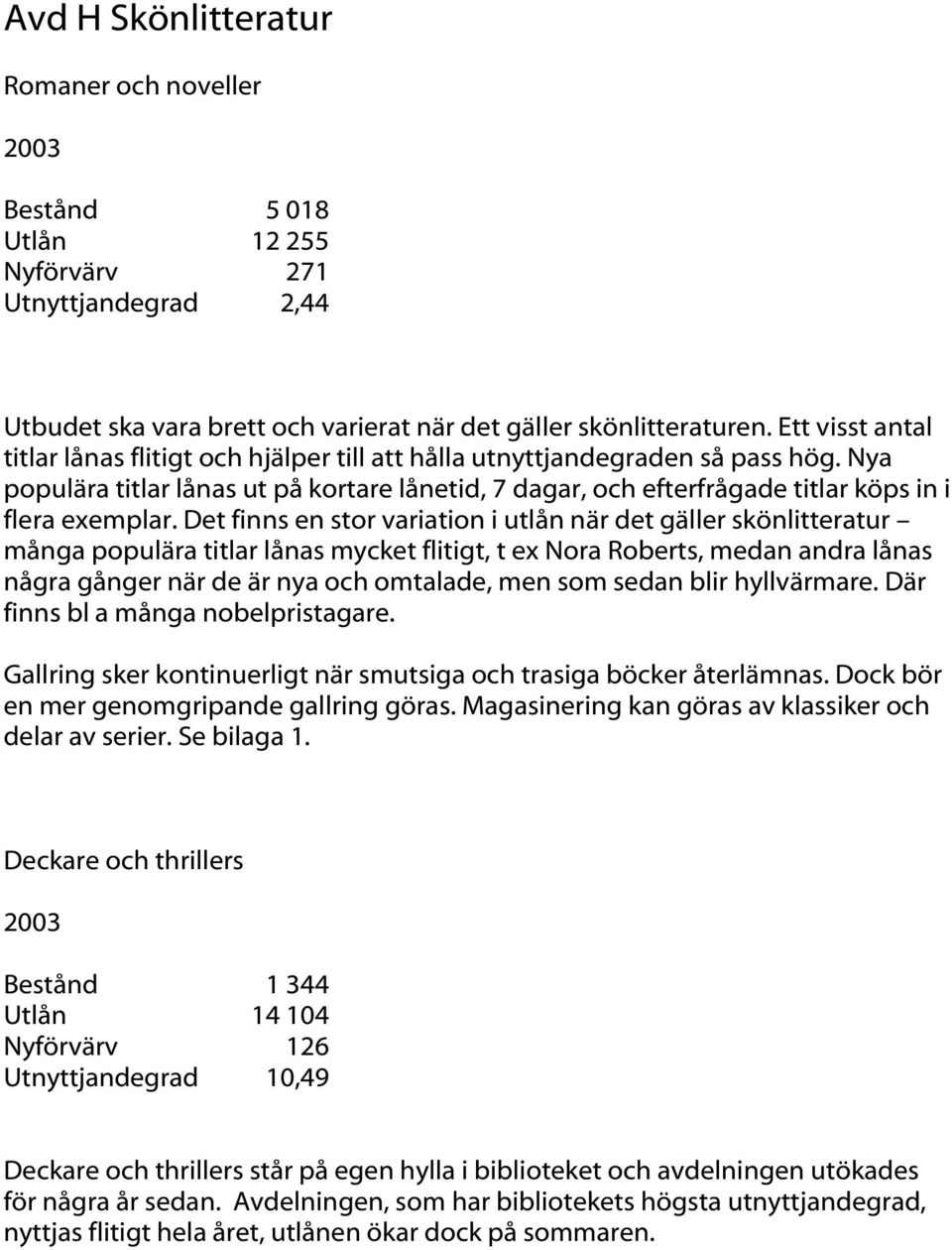 Nya populära titlar lånas ut på kortare lånetid, 7 dagar, och efterfrågade titlar köps in i flera exemplar.