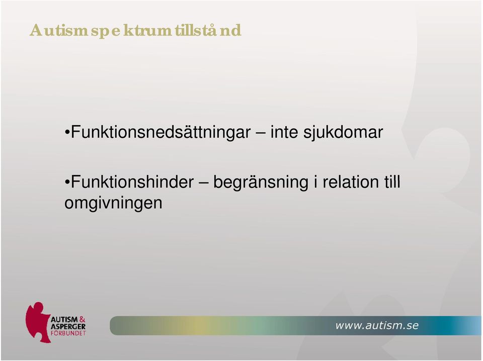 sjukdomar Funktionshinder