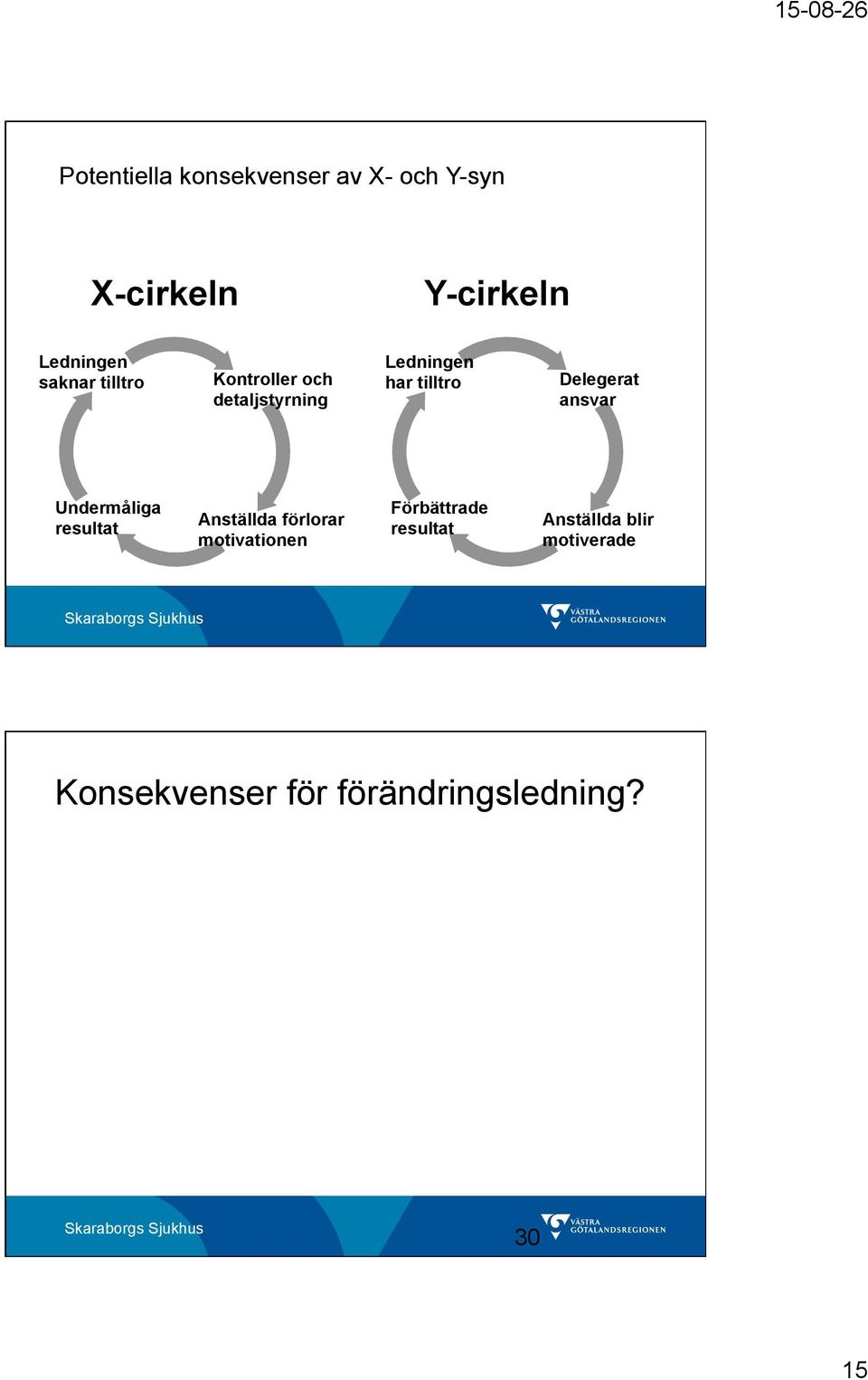 Delegerat ansvar Undermåliga resultat Anställda förlorar motivationen