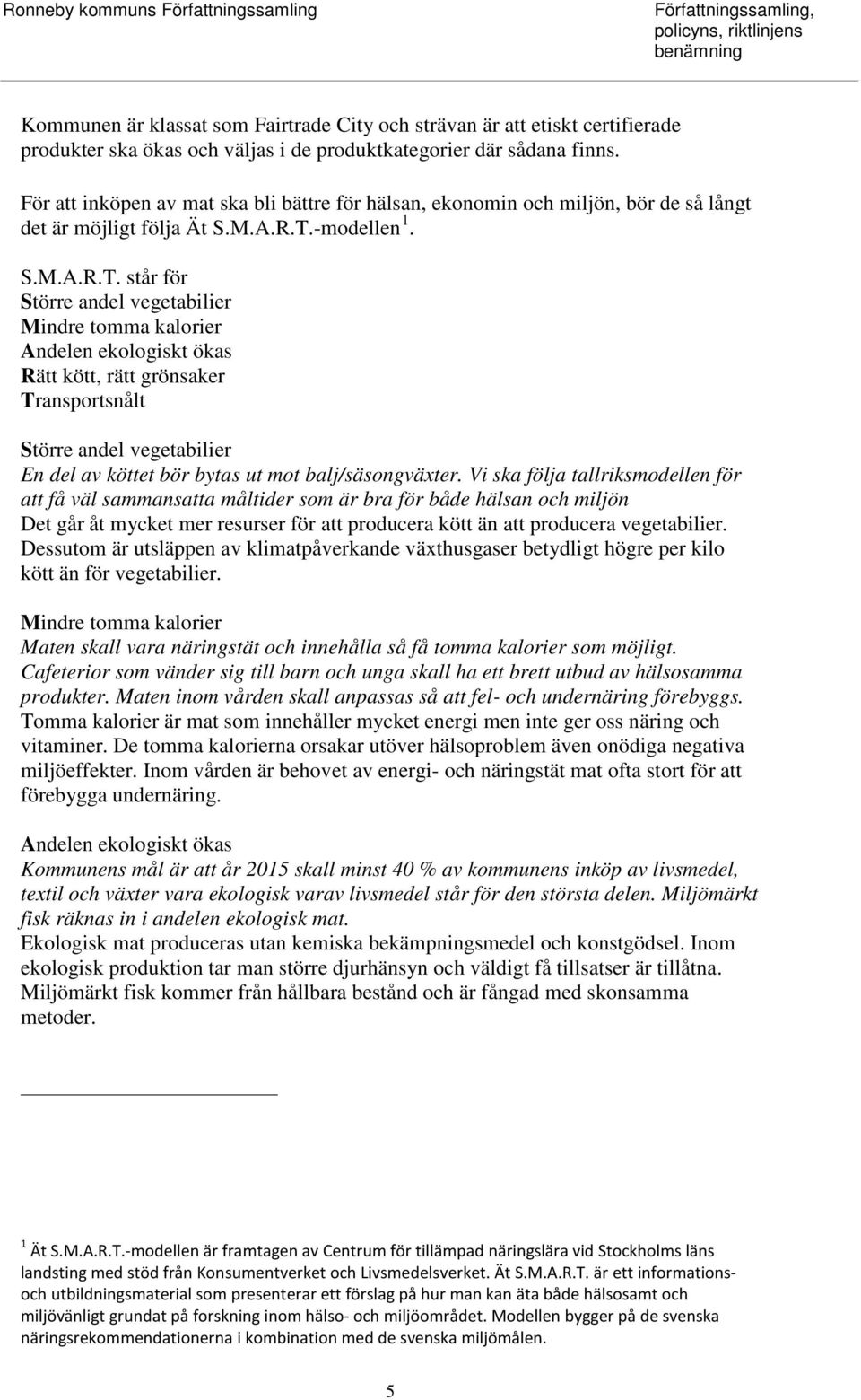 -modellen 1. S.M.A.R.T.