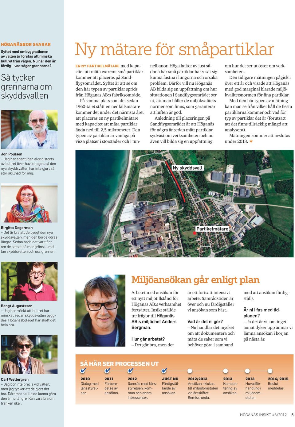Syftet är att se om den här typen av partiklar sprids från Höganäs AB:s fabriksområde.