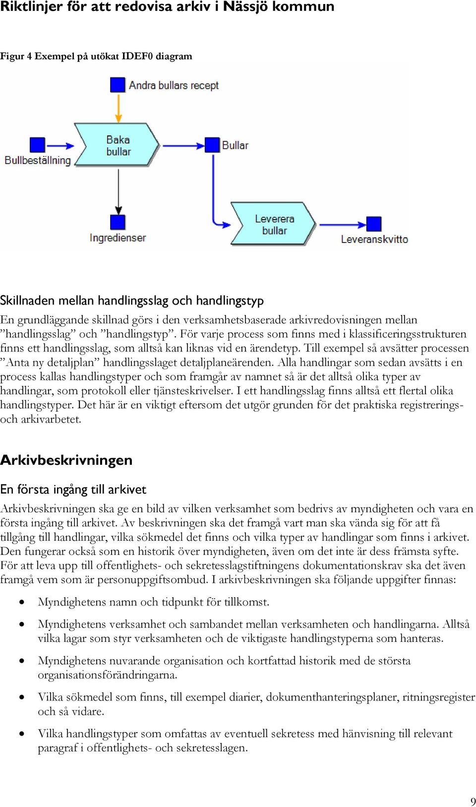 Till exempel så avsätter processen Anta ny detaljplan handlingsslaget detaljplaneärenden.