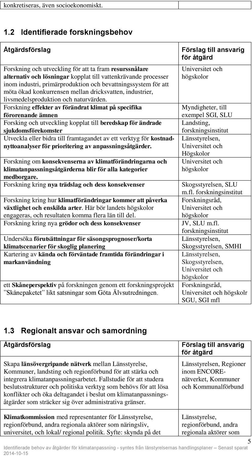 bevattningssystem för att möta ökad konkurrensen mellan dricksvatten, industrier, livsmedelsproduktion och naturvärden.