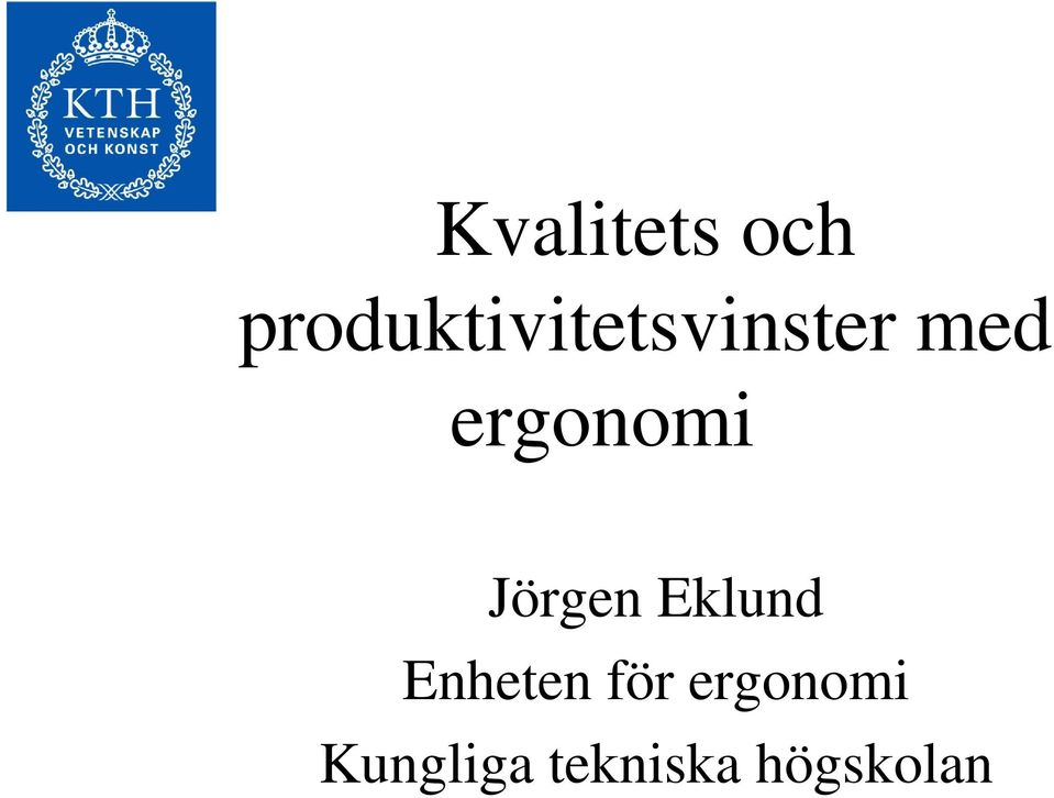 ergonomi Jörgen Eklund