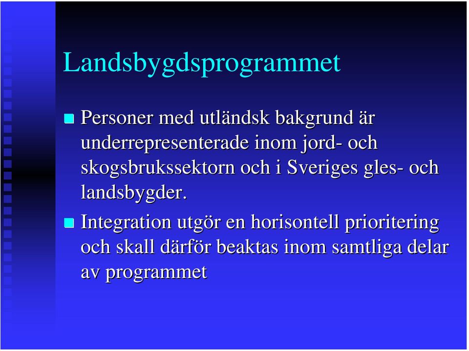 Sveriges gles- och landsbygder.