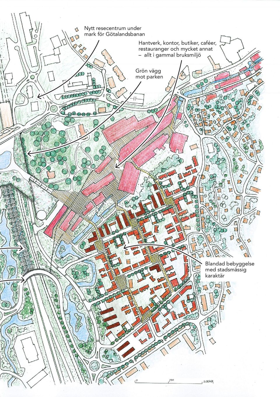 och mycket annat allt i gammal bruksmiljö Grön