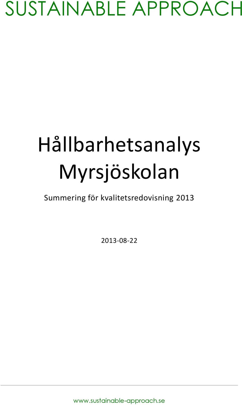 kvalitetsredovisning 2013