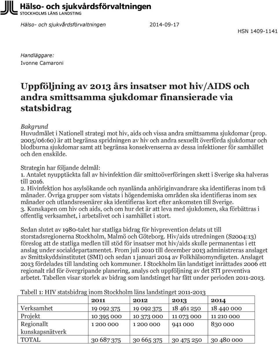 2005/06:60) är att begränsa spridningen av hiv och andra sexuellt överförda sjukdomar och blodburna sjukdomar samt att begränsa konsekvenserna av dessa infektioner för samhället och den enskilde.