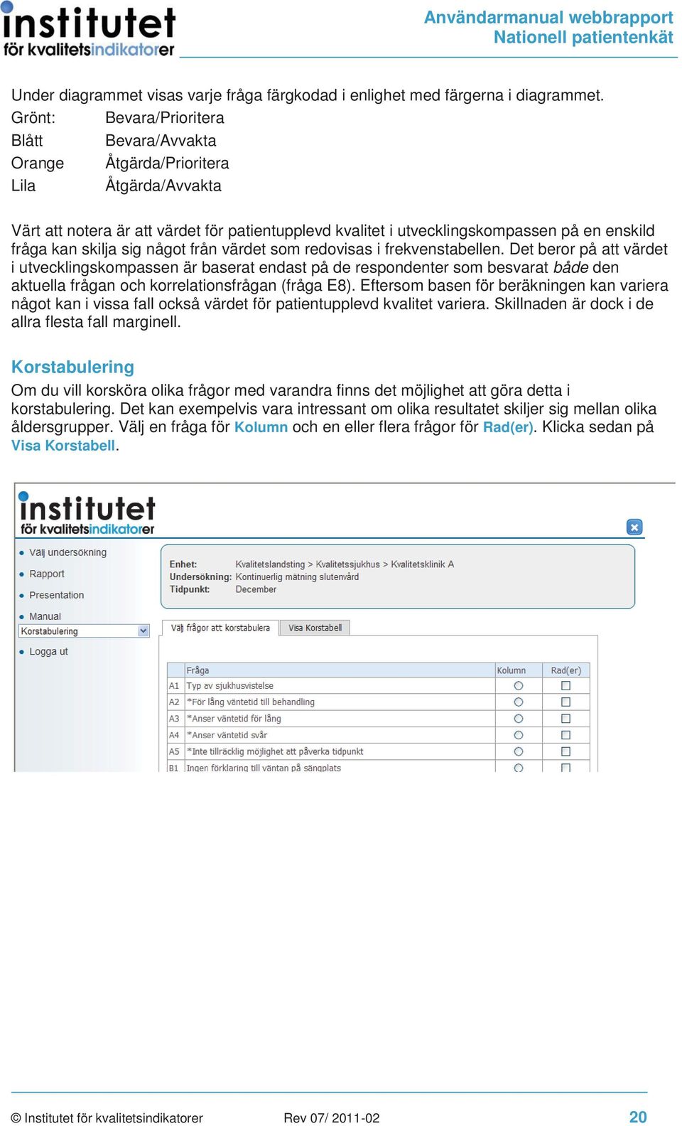 skilja sig något från värdet som redovisas i frekvenstabellen.
