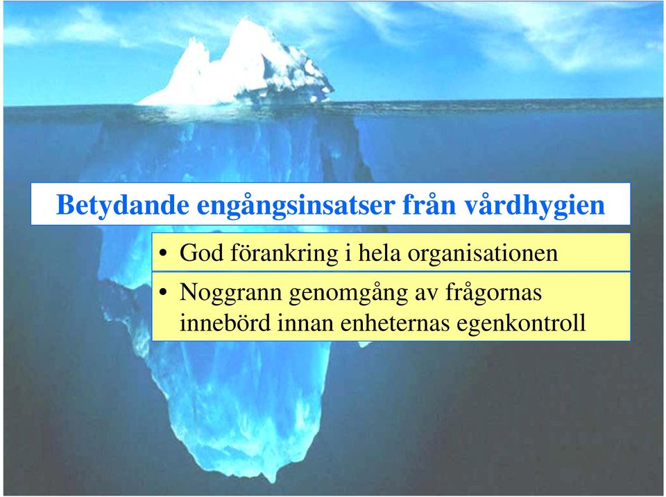 organisationen Noggrann genomgång av