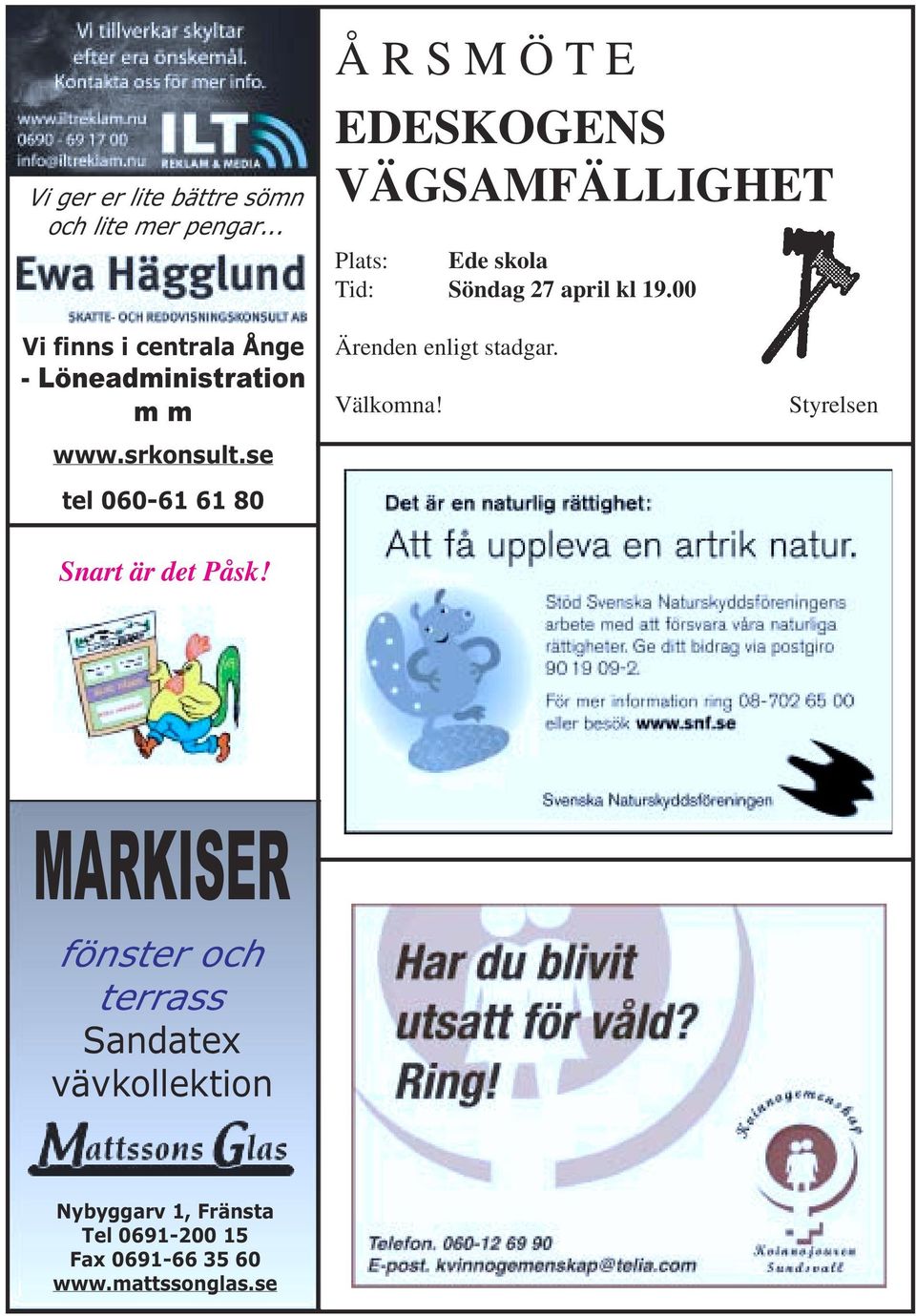 00 Vi finns i centrala Ånge - Löneadministration m m www.srkonsult.