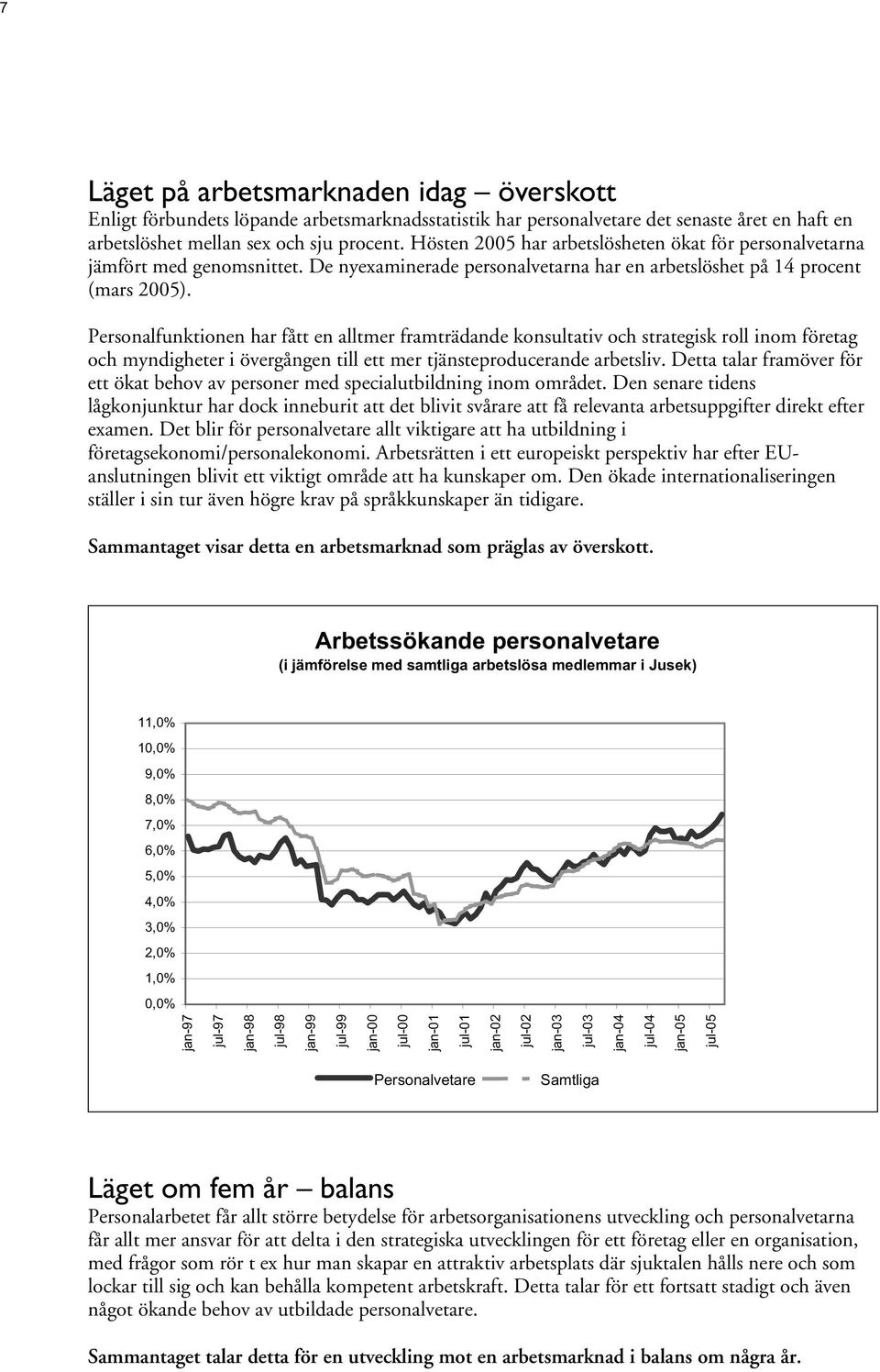 Personalfunktionen har fått en alltmer framträdande konsultativ och strategisk roll inom företag och myndigheter i övergången till ett mer tjänsteproducerande arbetsliv.