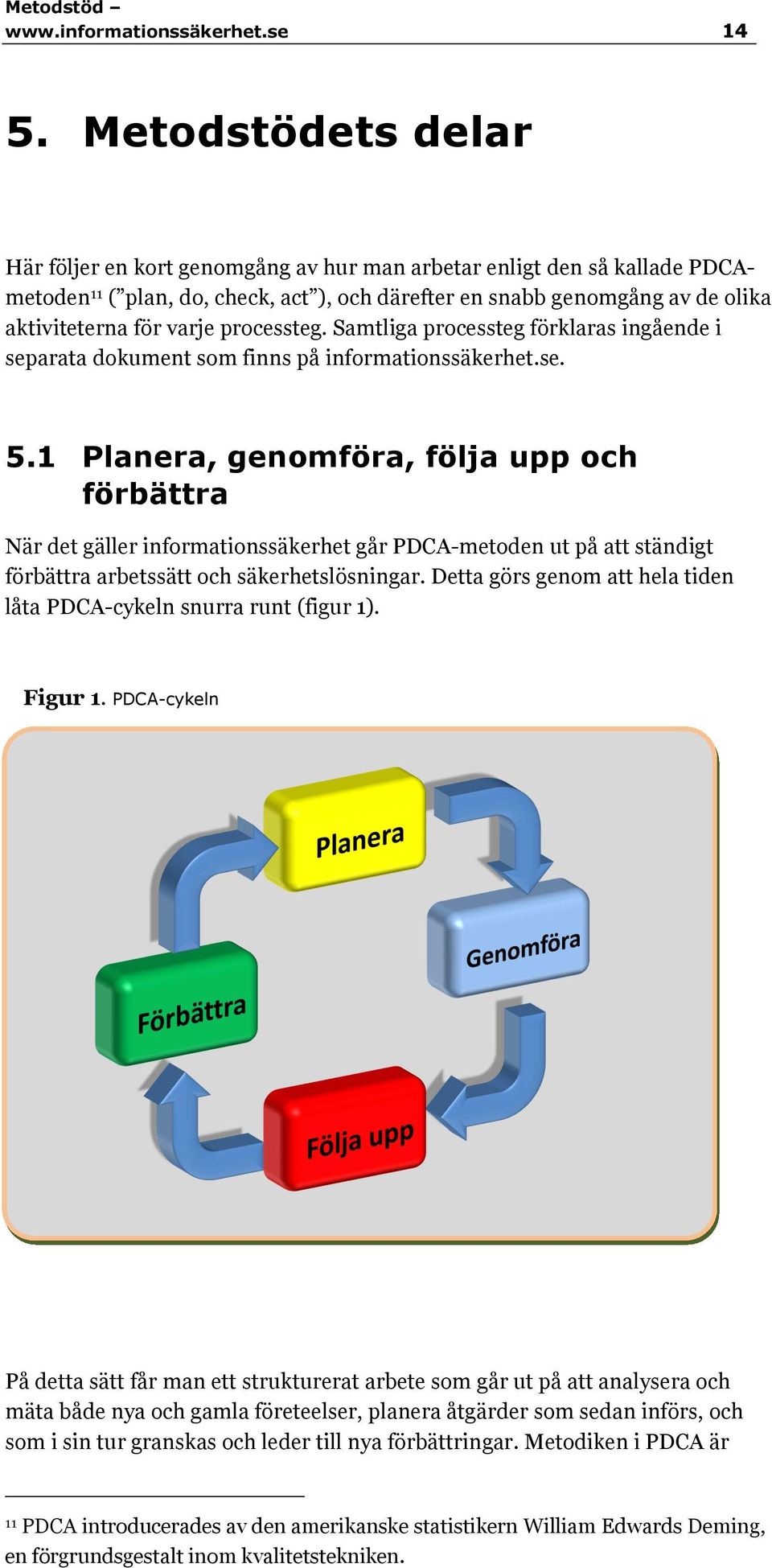 processteg. Samtliga processteg förklaras ingående i separata dokument som finns på informationssäkerhet.se. 5.