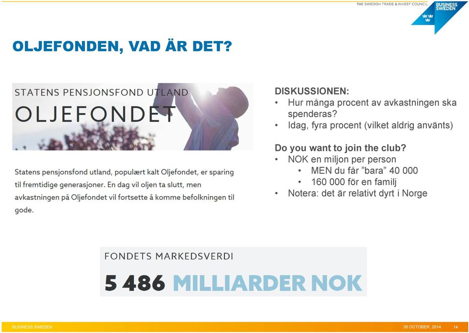 Idag, fyra procent (vilket aldrig använts) Do you want to join the club?