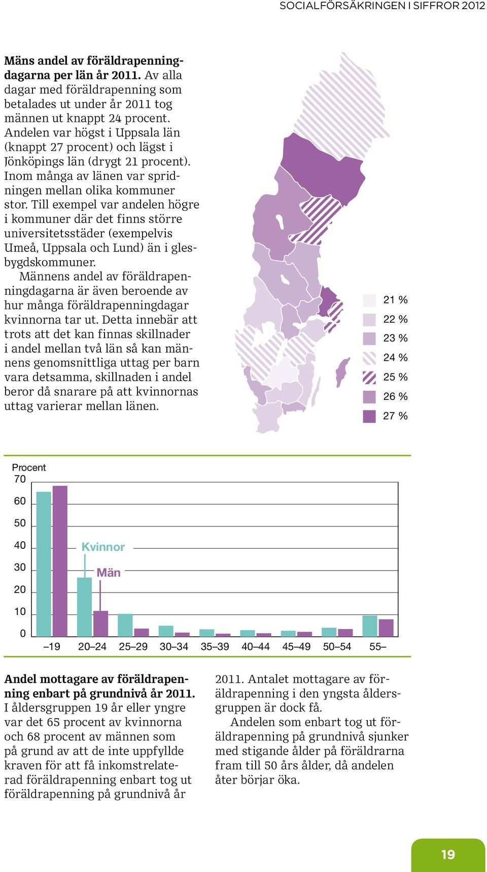 Till exempel var andelen högre i kommuner där det finns större universitetsstäder (exempelvis Umeå, Uppsala och Lund) än i glesbygdskommuner.