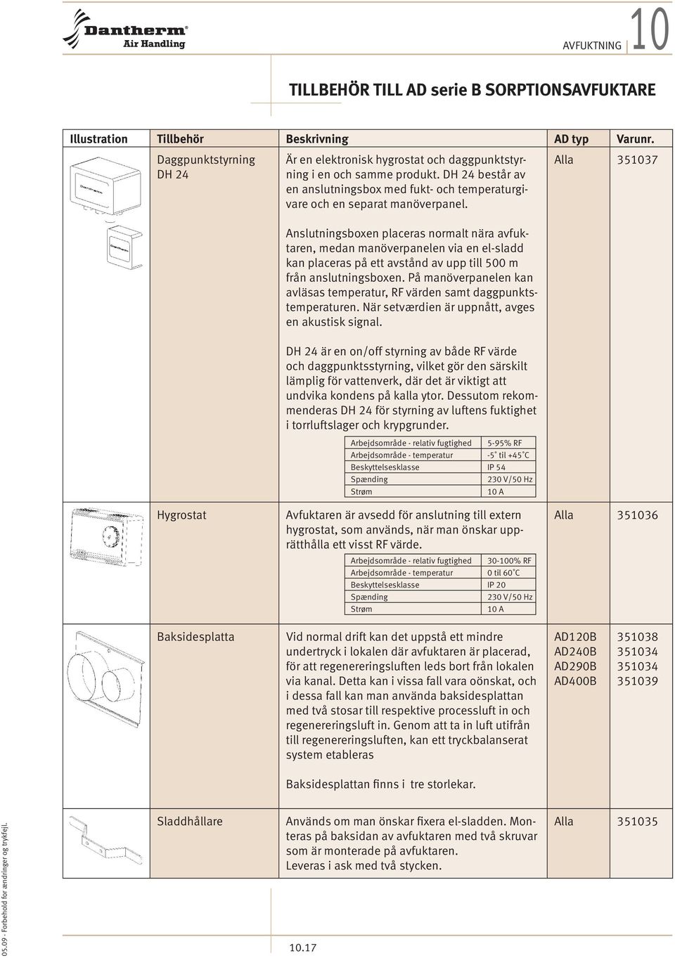 lämplig för vattenverk, där det är viktigt att - Arbejdsområde - relativ fugtighed Arbejdsområde - temperatur Spænding Strøm -9% RF A rätthålla ett visst RF värde.