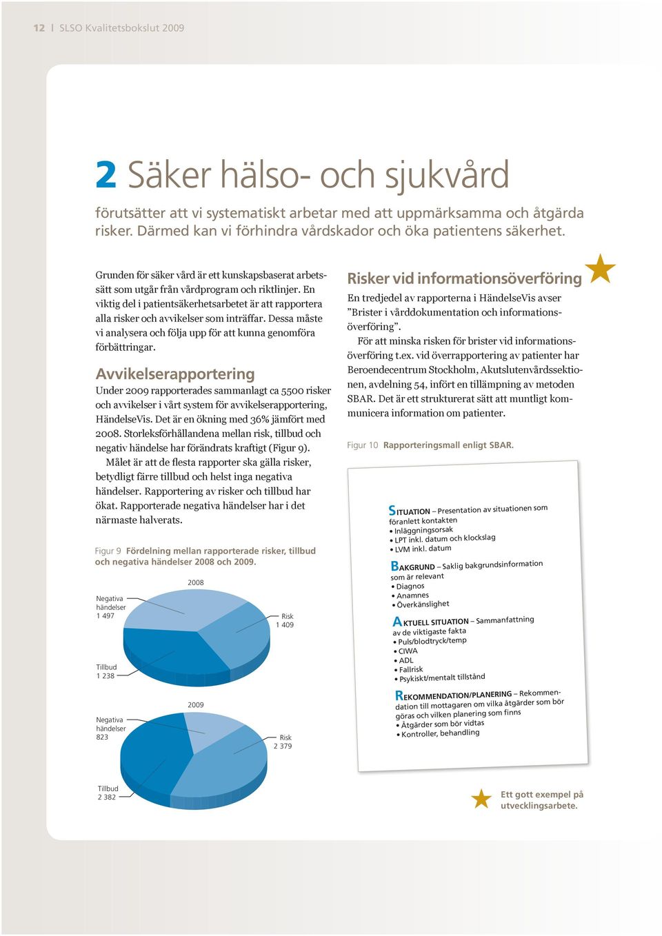 En viktig del i patientsäkerhetsarbetet är att rapportera alla risker och avvikelser som inträffar. Dessa måste vi analysera och följa upp för att kunna genomföra förbättringar.