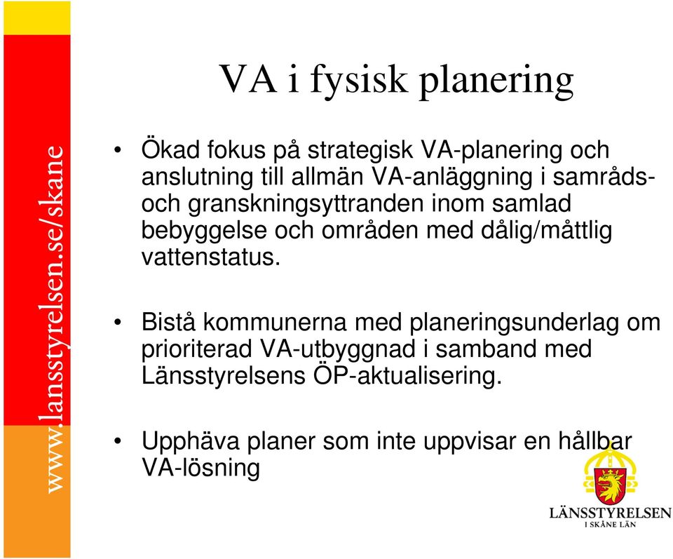 dålig/måttlig vattenstatus.