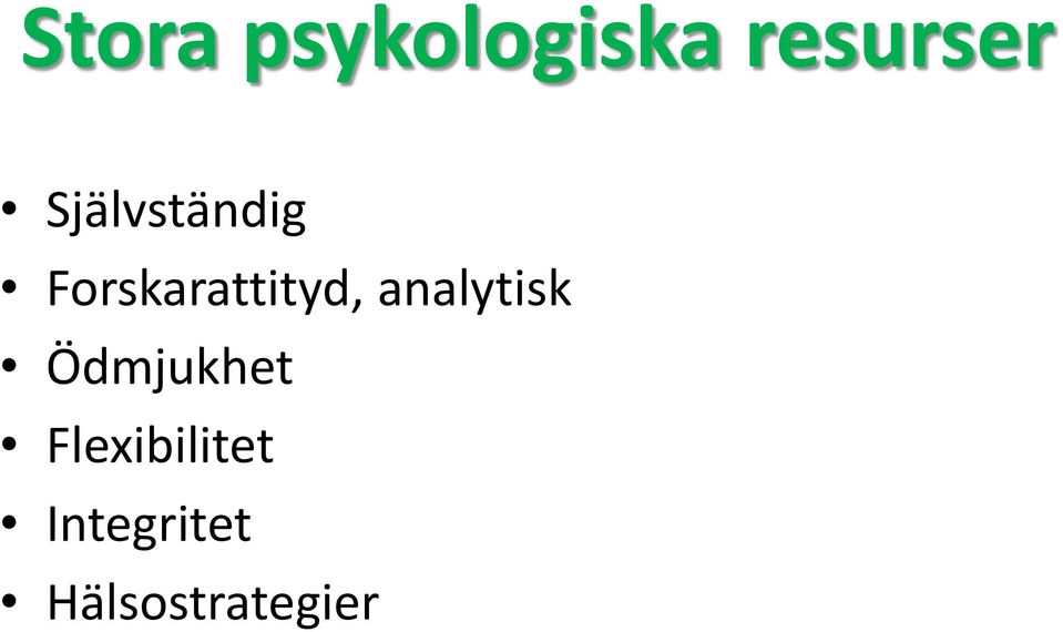 analytisk Ödmjukhet