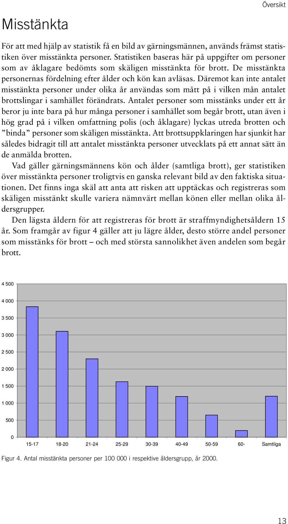 Däremot kan inte antalet misstänkta personer under olika år användas som mått på i vilken mån antalet brottslingar i samhället förändrats.