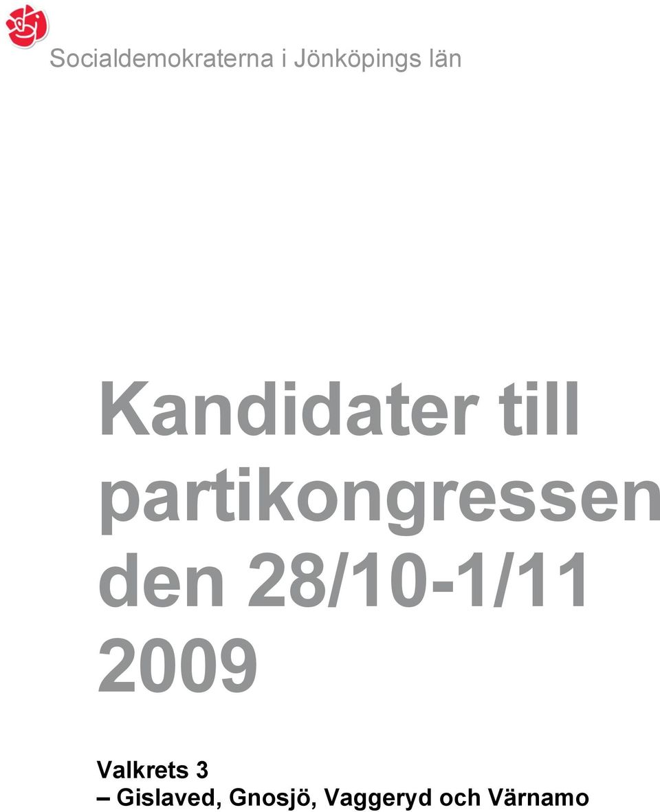 partikongressen den 28/10-1/11