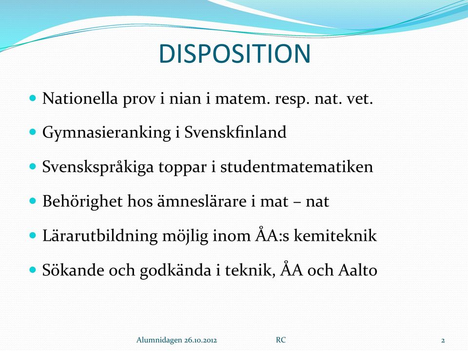 studentmatematiken Behörighet hos ämneslärare i mat nat Lärarutbildning