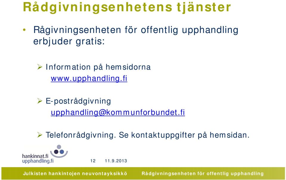 hemsidorna www.upphandling.