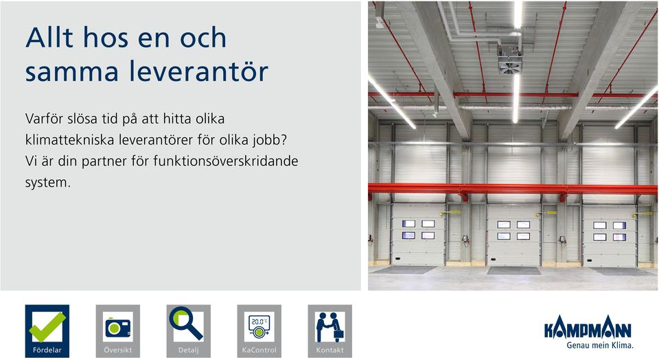 klimattekniska leverantörer för olika