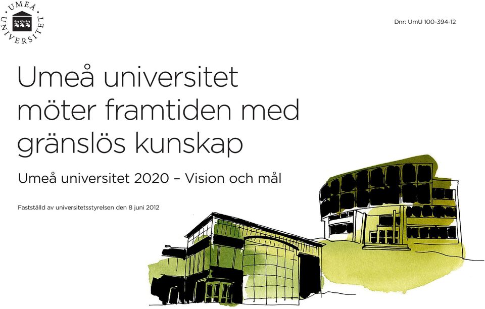 Umeå universitet 2020 Vision och mål
