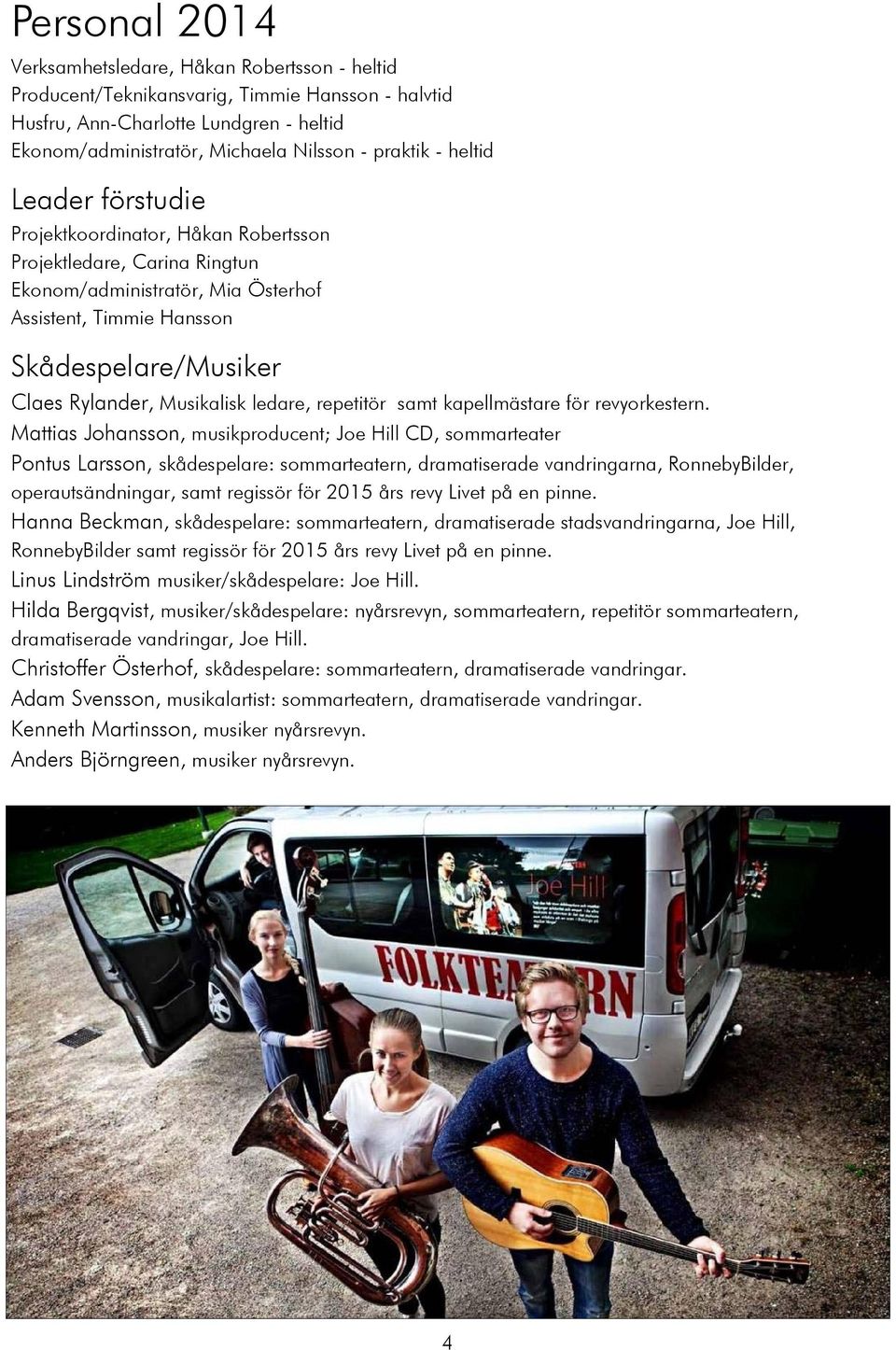 Skådespelare/Musiker Claes Rylander, Musikalisk ledare, repetitör samt kapellmästare för revyorkestern.