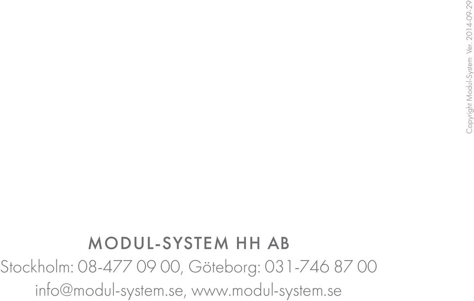 info@modul-system.se, www.
