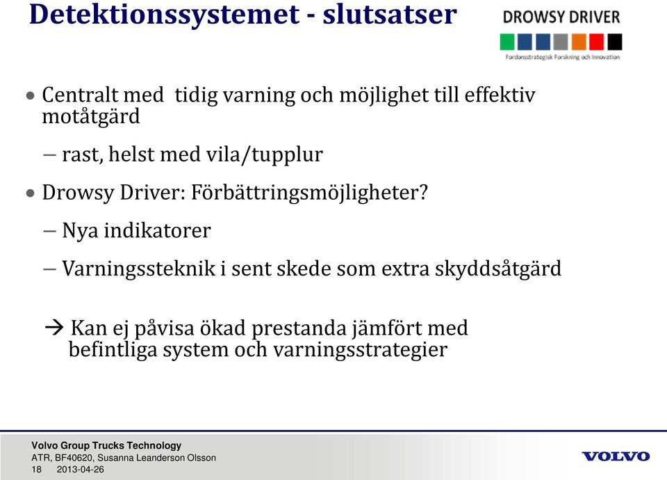 Förbättringsmöjligheter?