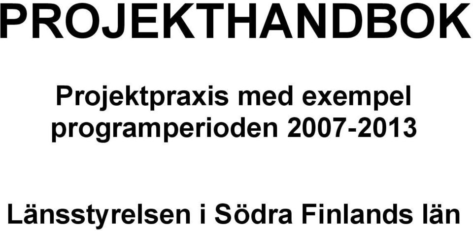 programperioden 2007-2013