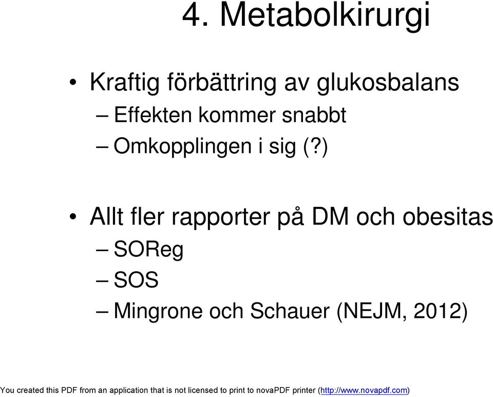 Omkopplingen i sig (?