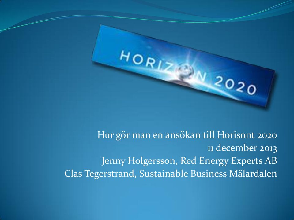Holgersson, Red Energy Experts AB