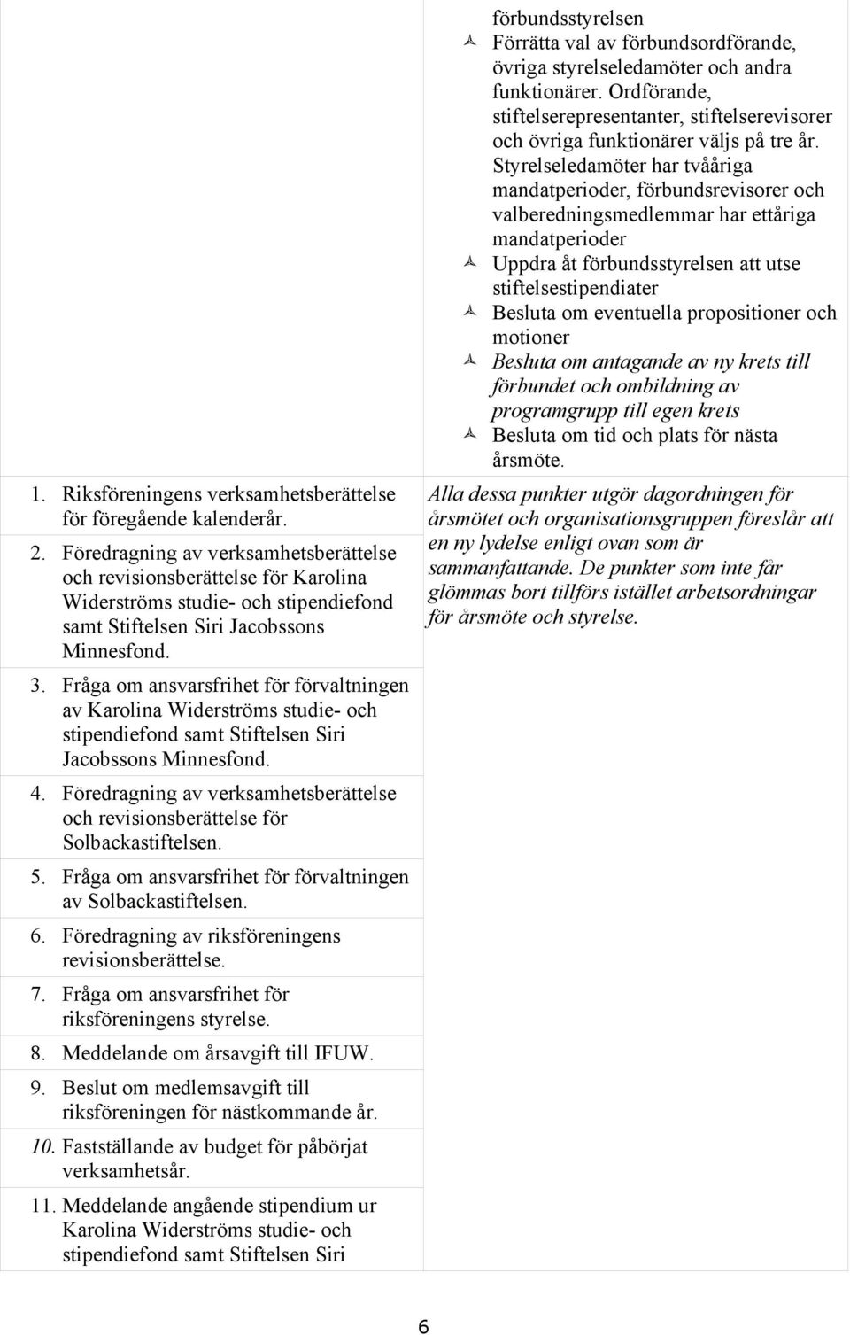 Fråga om ansvarsfrihet för förvaltningen av Karolina Widerströms studie- och stipendiefond samt Stiftelsen Siri Jacobssons Minnesfond. 4.