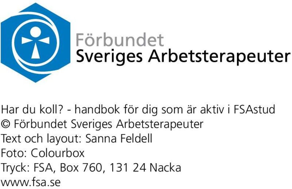 Förbundet Sveriges Arbetsterapeuter Text och