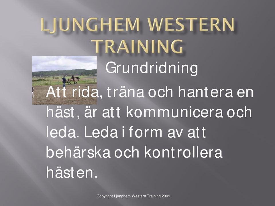 kommunicera och leda.