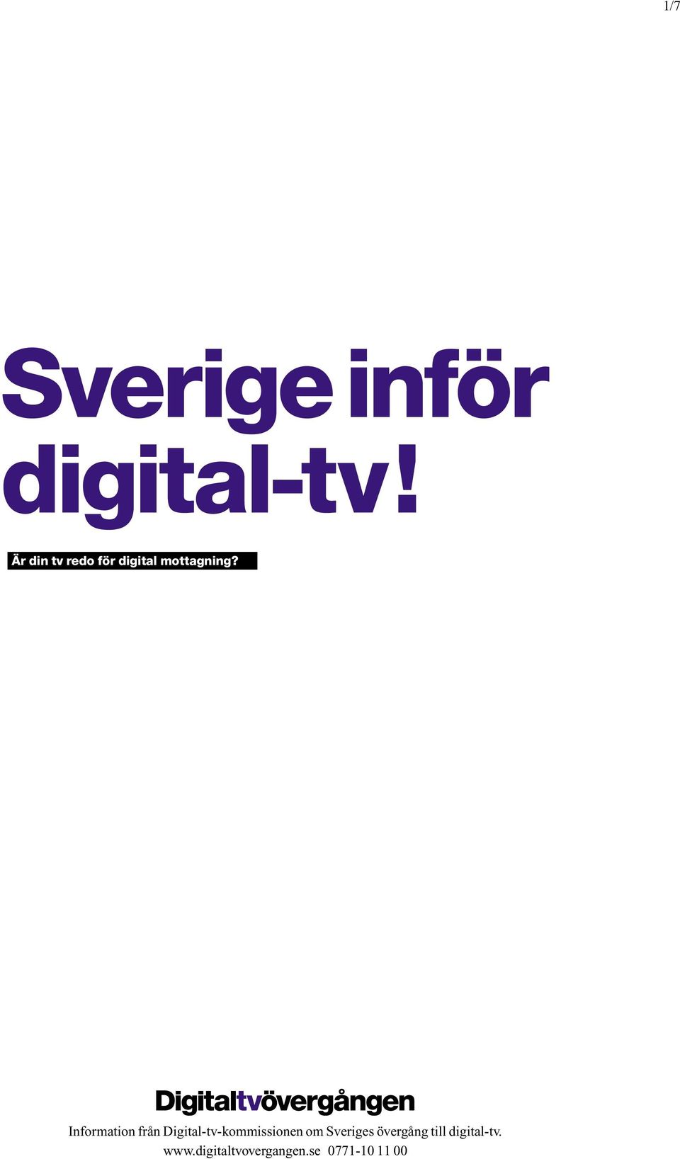 Är din tv redo