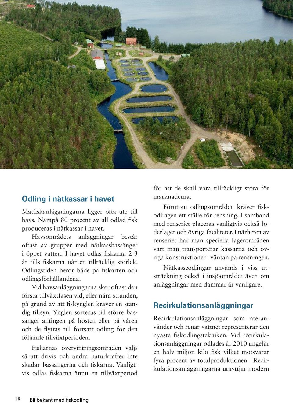Odlingstiden beror både på fiskarten och odlingsförhållandena.