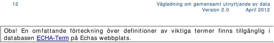 En omfattande förteckning över definitioner