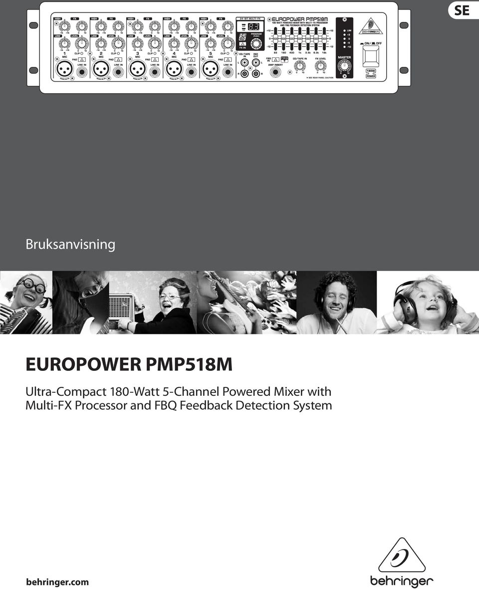 Powered Mixer with Multi-FX