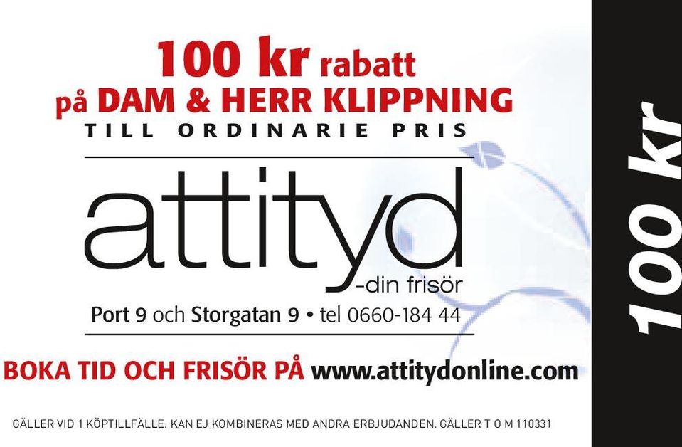 0660-184 44 BOKA TID OCH FRISÖR PÅ www.