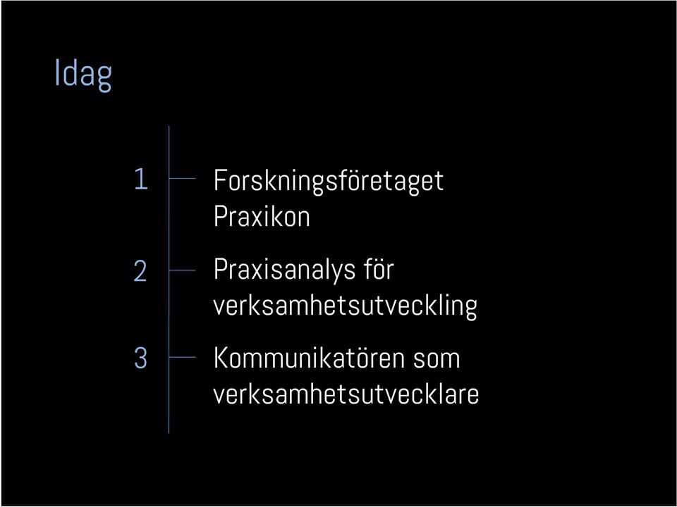 Praxisanalys för