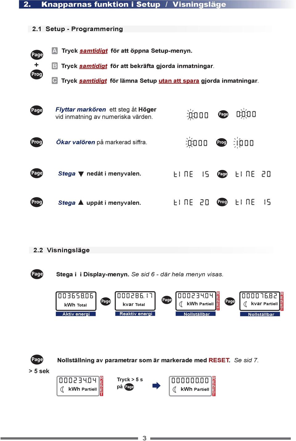 0000 1000 tega nedåt i menyvalen. tine 15 tine 20 tega uppåt i menyvalen. tine 20 tine 15 2.2 isningsläge tega i i Display-menyn. e sid 6 - där hela menyn visas. 000286.17 000234.